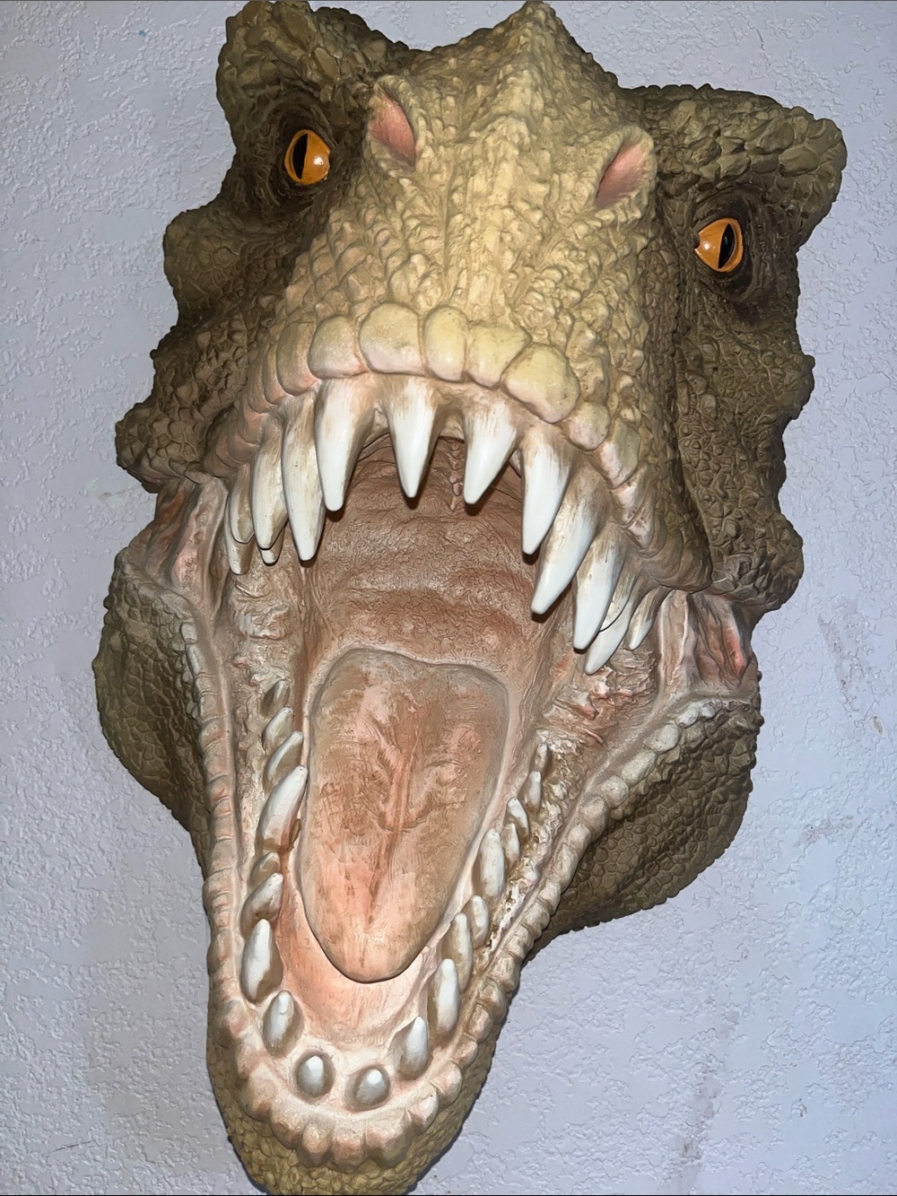 Reptile Terrarium Dinosaur Head Hideout - Brown